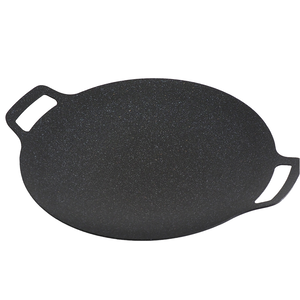韓國製大理石重力鑄造IH深型平底煎烤盤-38cm-1入