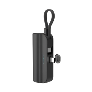 【蒔器】口袋行動電源 自帶支架 (Type-C 5000mAh)黑/白