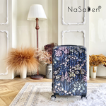 NaSaDen [Black Flower]29" Checked Zipper Luggage, , large