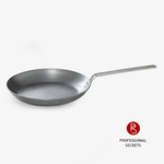 28 Flat Carbon Steel Fry Pan , , large