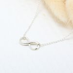 【Angel & Me】Love infinity s925 sterling silver necklace Birthday gift, , large