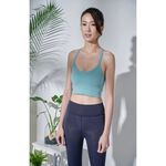 YOGA FLOW Ashly Bra - 交織細帶短版上衣 - 貝殼藍 Limpet Shell, , large