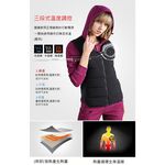 [TECTOP探拓戶外]【80250女款】溫控智慧羽絨背心【紫紅色】寒流必備, , large