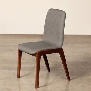 輝葉良品橡膠木餐椅-胡桃腳柱淺色布