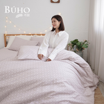 BUHO 天然嚴選純棉雙人加大四件式床包被套組-(多款任選), , large