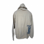 Wide hooded thick coat gray khaki, , large