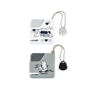 Looka Cat Square Stapler-Grey