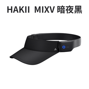 HAKII 哈氪MIX V穿戴式運動智慧耳機-帽簷款 黑色M (東城代理商公司貨)
