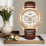 CITIZEN 星辰 光動能紳士計時手錶 CA4593-15A, , large