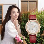 CITIZEN星辰 XC 鈦 台灣25周年限量  Hebe田馥甄廣告款 光動能電波女錶 CB1105-02W, , large