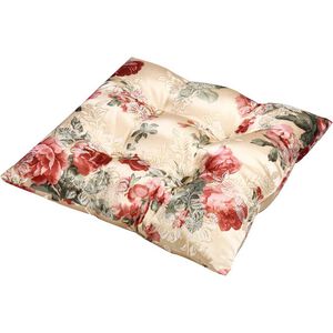 Rose of England wicker seat cushion-red