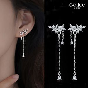 【Gulicc】古莉可 耳環 氣質花瓣 流蘇耳墬