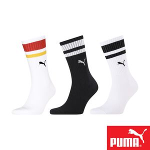 PUMA 男女款中筒襪1雙裝 彪馬 跳豹 男襪 女襪 襪子 運動襪 中筒襪 小腿襪 柔軟 棉質 高彈 耐磨 白紅 黑 白,  PUMA 男女款中筒襪1雙裝 彪馬 跳豹 男襪 女襪 襪子 運動襪 中筒襪 小腿襪 柔軟 棉質 高彈 耐磨 白紅 黑 白