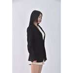 (2XL) lativ質感黑色外套二手衣, , large