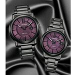 CITIZEN 星辰 光動能簡約大三針女錶-33.3mm FE6017-85X, , large