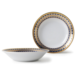 [豐名日本餐具] 5.5"淺井 24CT藍金邊 / C05DB0-167