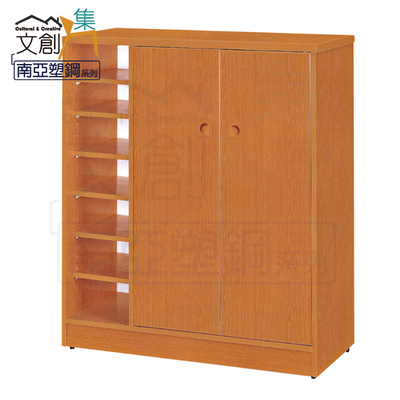 【文創集】雷凱 環保3尺南亞塑鋼二門鞋櫃(客約商品)