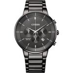 CITIZEN 星辰 Chronograph 紳男計時手錶 送禮推薦-鐵灰/42mm AN8227-53H, , large