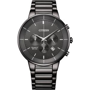 CITIZEN 星辰 Chronograph 紳男計時手錶 送禮推薦-鐵灰/42mm AN8227-53H