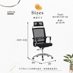 【Hampton 漢汀堡】摩拉利高背黑網辦公椅, , large