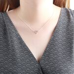 【Angel & Me】Simple Triangle s925 sterling silver necklace Birthday gift, , large