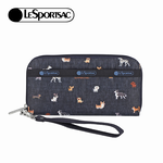 Lesportsac Tech Wallet Wristlet 腕帶錢包 手拿包 鈔票夾 卡夾 送禮 禮物 推薦 女包(像素小狗), , large