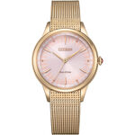 CITIZEN 星辰 L系列 非洲菊 光動能氣質大三針米蘭帶女錶 EM0818-82X, , large