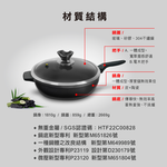 MotherGoose 鵝媽媽 新一代遠紅外線竹炭調理平底鍋30cm(IH導磁), , large