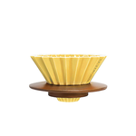 ORIGAMI Dripper S with Wooden Holder (Matt Beige), , large
