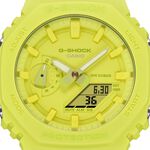 CASIO 卡西歐 G-SHOCK 單色美學 八角 雙顯手錶 GA-2100-9A9, , large