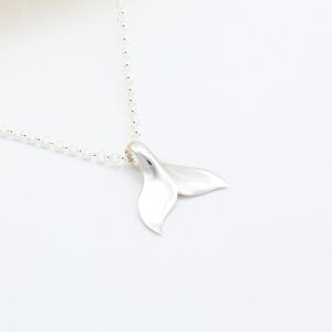 【Angel & Me】Lucky Whale tail s925 sterling silver necklace birthday gift