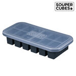 官方直營【Souper Cubes】 多功能食品級矽膠保鮮盒_曜石灰2件組(6格+10格), , large