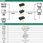 昌運監視器 VGA-102SP VGA 一進二出 分配器 1組VGA訊號轉換成2組同時輸出, , large