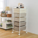 【H&R安室家】台製4大2小六層漸層不透光抽屜車G053A, 奶茶色, large