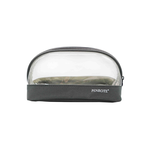 Semi-Circle Clear Storage Pouch &ndash; Gray, , large