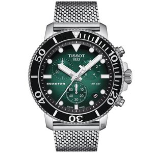 TISSOT 天梭 Seastar 1000 海洋之星300米潛水石英計時手錶 T1204171109100