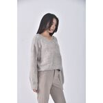 (F) earth music ecology質感綠色長袖上衣二手衣, , large
