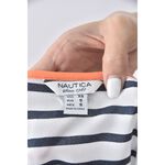(S) nautica條紋白色短袖上衣二手衣, , large