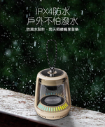 【Glolux】水晶藍芽喇叭 | 奶茶，寶寶藍 TWS串聯藍芽喇叭  炫彩水晶 露營掛燈 冰箱磁吸, , large