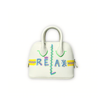 Painted mini shell bag off-white (S), , large