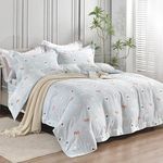 【Betrise】Cute pet wandering story | C Energy Series 100% Austrian Tencel™ Light-quenched Graphene Four-piece Duvet Bedding Set-Double, , large