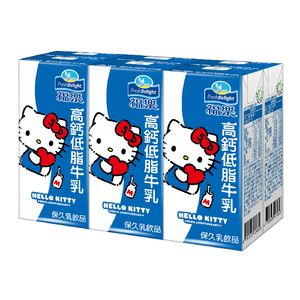 【Kitty限定包裝】福樂低脂高鈣牛乳(保久乳)200ml※限定包裝售完即更換回原包裝