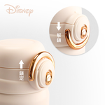 Disney Gold Mickey Mouse Stainless Steel Silicone Dual-Drink Vacuum Insulated Bottle 600ml (Lockable) - Obsidian Black, , large