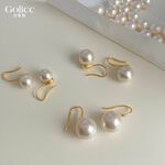 【Gulicc】古莉可 耳環 法式輕珍珠復古氣質, , large