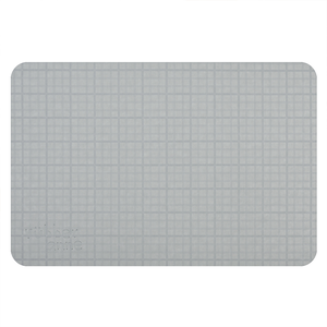 【Monster】 Soft Diatomaceous Earth Absorbent Mat (45x30cm) – Gray Plaid