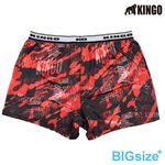 KINGO-大尺碼-男 排汗 平口彈性內褲-暗紅-443908, , large