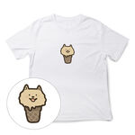 JZ TEE Samoyed & Teddy-Ice Cream Graphic Tee, , large