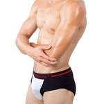 ﹝ 3A-Alliance ﹞美式簡約三角褲/黑+白色, , large