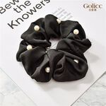 【Gulicc】古莉可 髮圈 歐美款珍珠燙金邊 大腸圈髮圈, , large