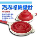 GS MALL 台灣製造 蔬菜水果瀝水濾水瓢 洗菜藍 蔬菜瀝水 圓形瓢 三層瓢 瀝網孔 濾水瓢 瀝水瓢 水瓢, , large